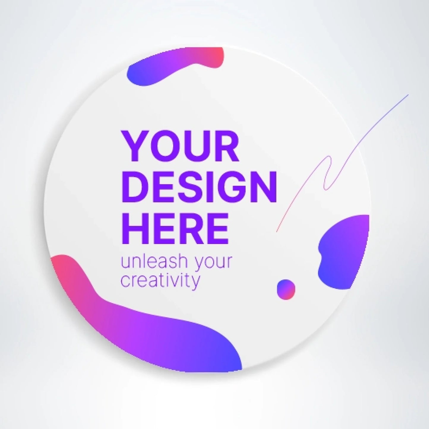 Runder Fotodruck mit eigenem Design