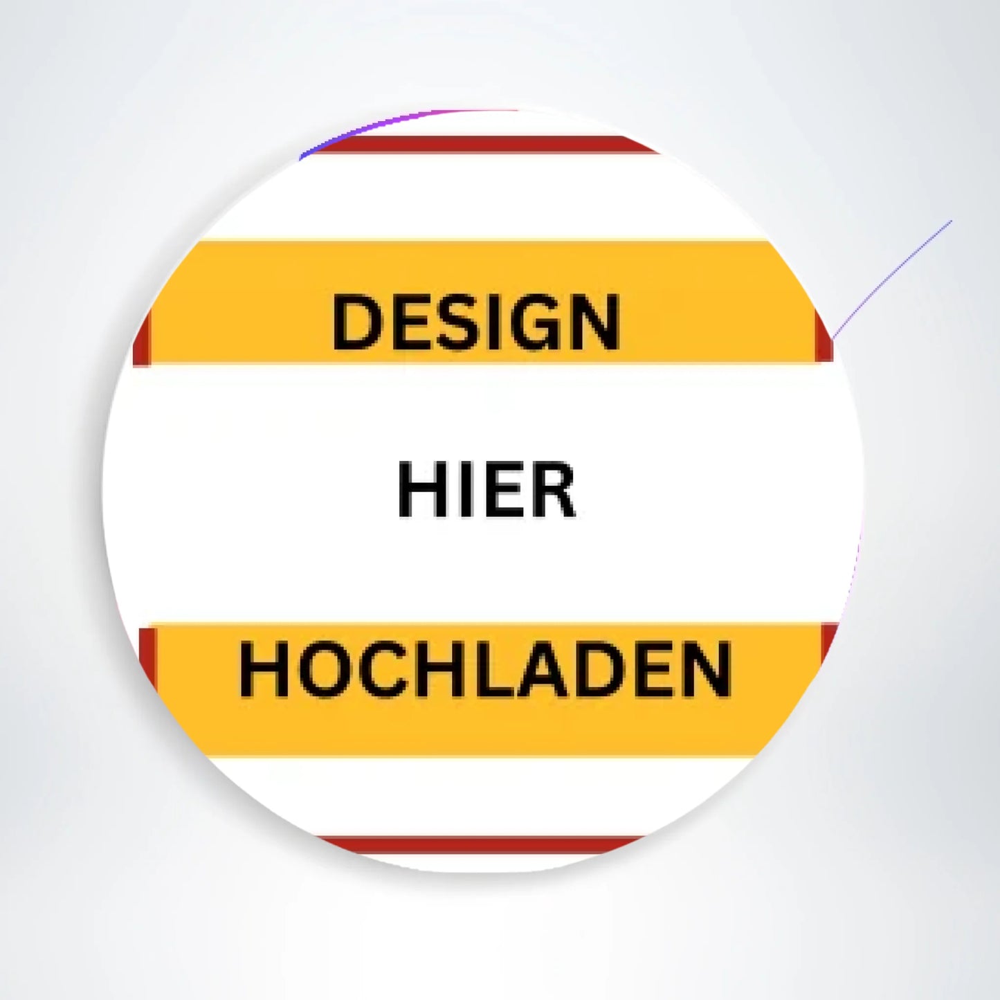 Runder Fotodruck mit eigenem Design